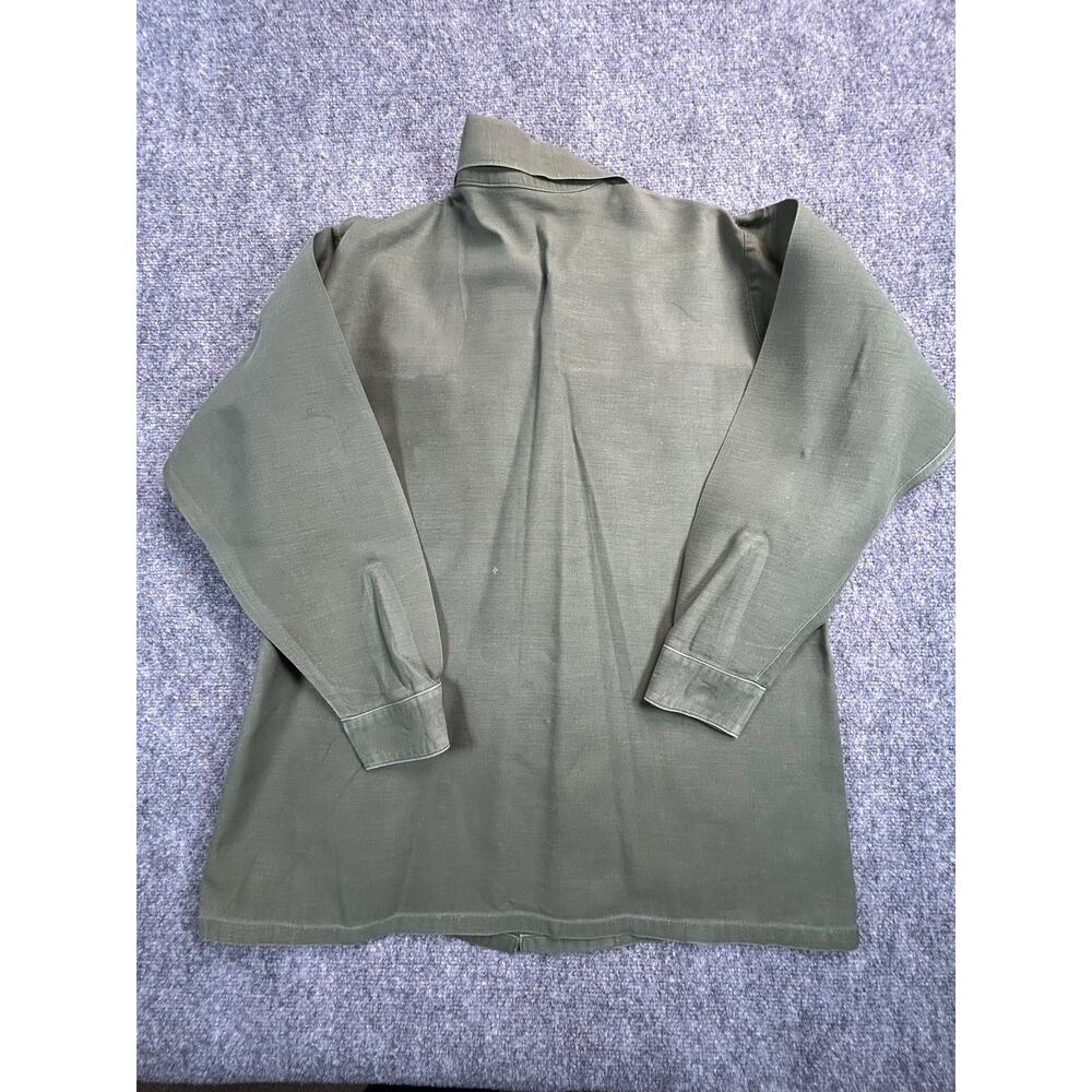 Vintage Vietnam Era USMC OG-107 Utility Shirt 15.5x33 Marine Corps Military - Picture 3 of 4